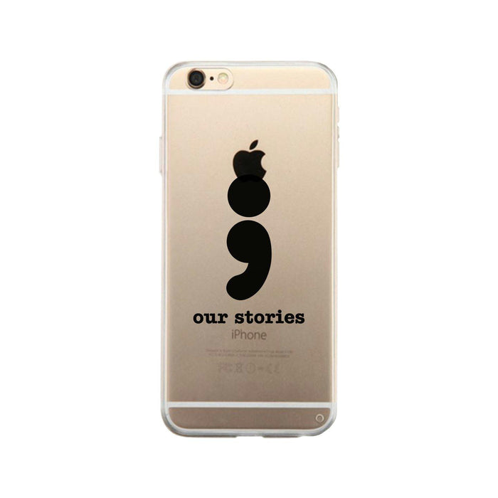 Our Stories-Left Clear Phone Case