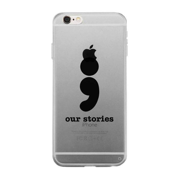 Our Stories-Left Clear Phone Case