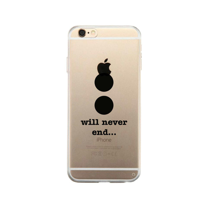 Will Never End-Right Clear Phone Case