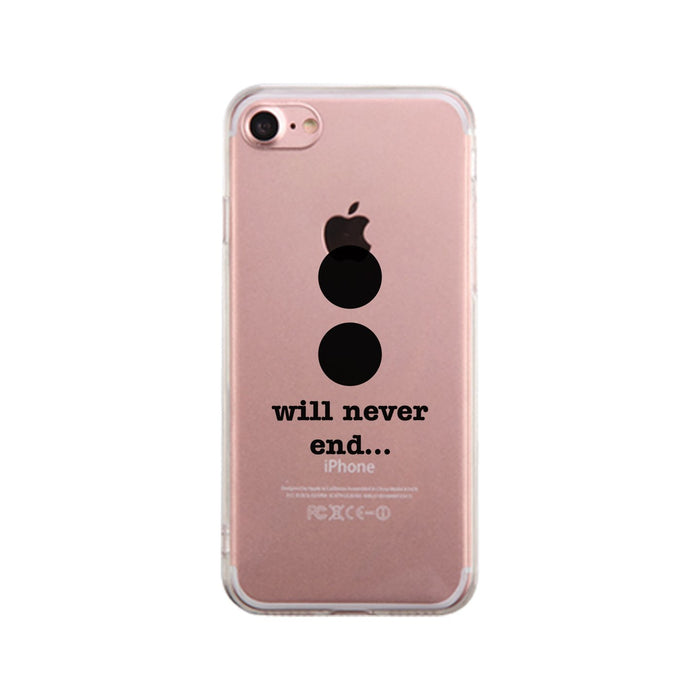 Will Never End-Right Clear Phone Case