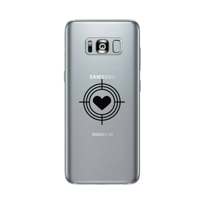 To Heart Target-Right Clear Phone Case