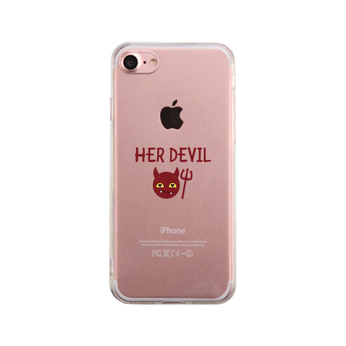 Her Devil-Left Clear Phone Case