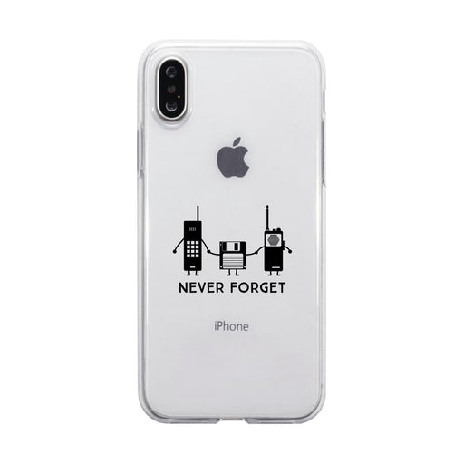 Never Forget Clear Phone Case