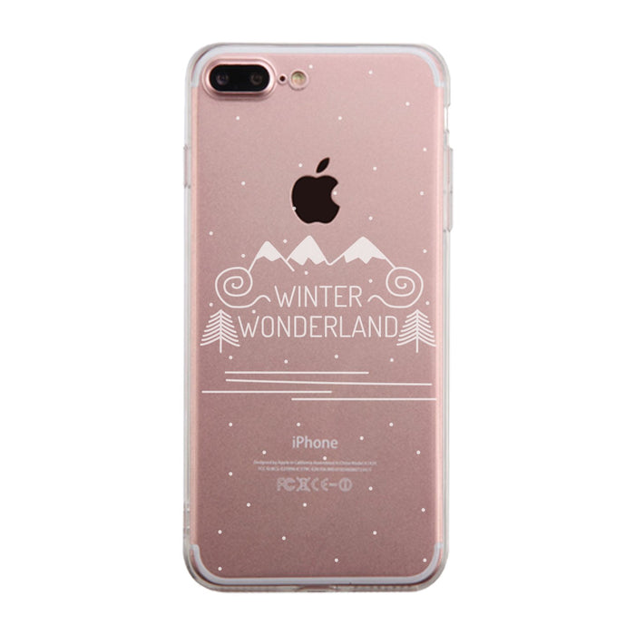 Winter Wonderland Clear Phone Case