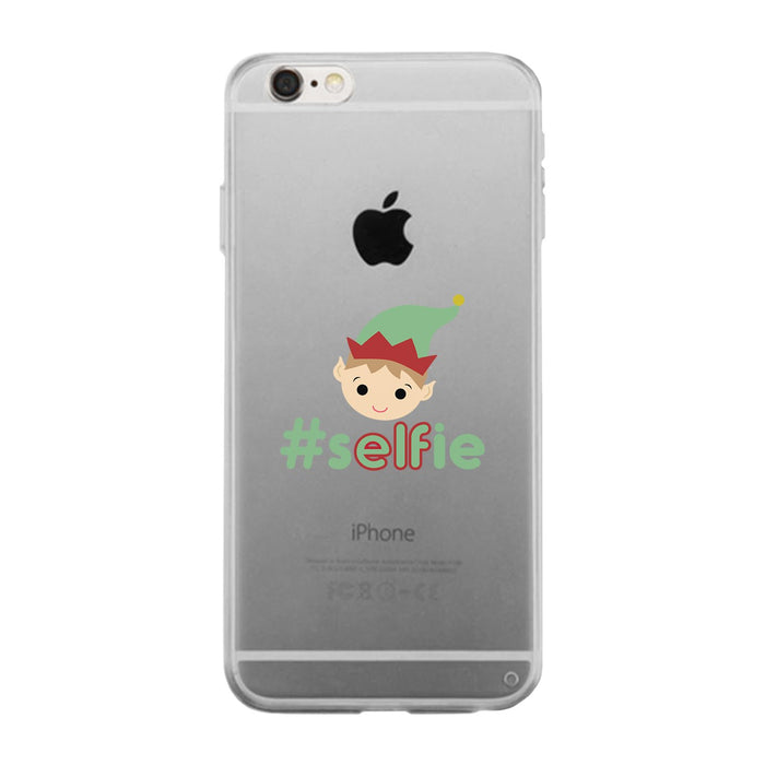Hashtag Selfie Elf Clear Phone Case