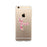 Pink Floral Ribbon Clear Phone Case