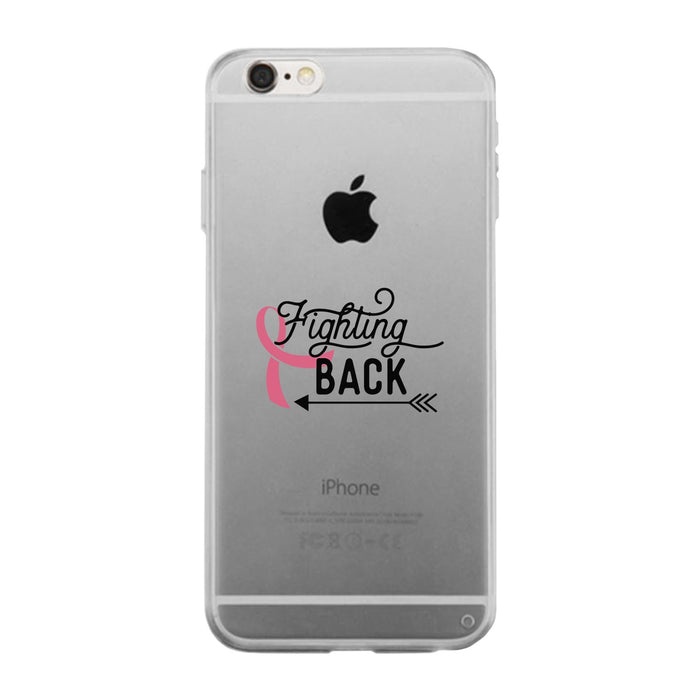 Fighting Back Arrow Clear Phone Case