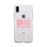 Breast Cancer Awareness Pink Flag Clear Phone Case