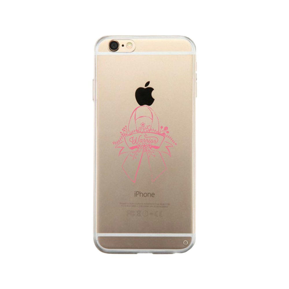 Warrior Breast Cancer Awareness Clear Phone Case
