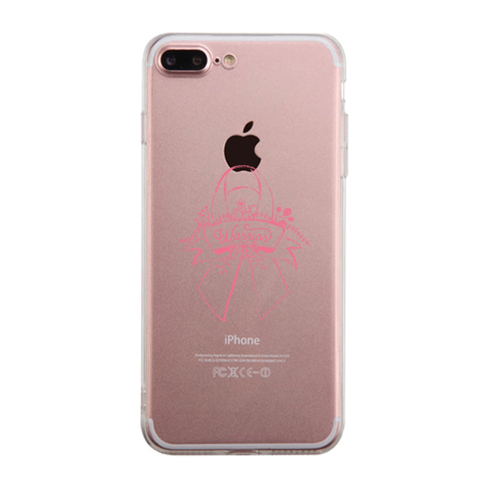 Warrior Breast Cancer Awareness Clear Phone Case