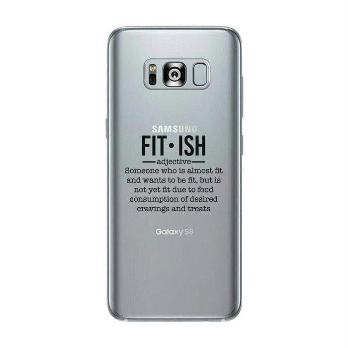Fit-ish Clear Case Funny Workout Gift Phone Case Cute Gym Gifts