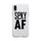 Sexy AF Clear Case Funny Workout Gift Phone Cover Cute Gym Gifts