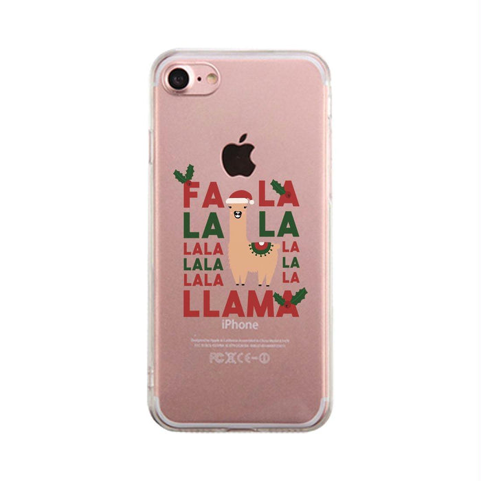 Falala Llama Clear Case Funny Christmas Gift Phone Case Transparent