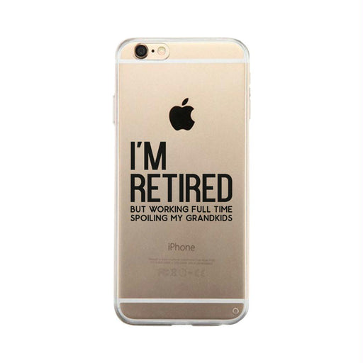 Retired Grandkids Clear Case Funny Grandparents Gifts For Christmas