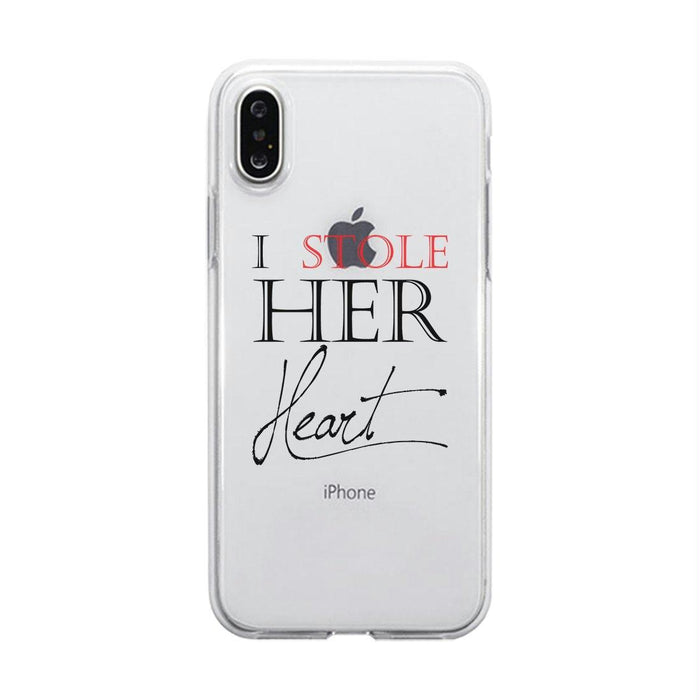Stole Her Heart-LEFT Clear Case Transparent Cover Cut Wedding Gifts