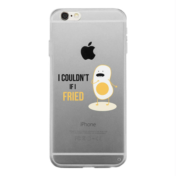 Egg If Fried-RIGHT Clear Case Cute Couples Gifts For Anniversary