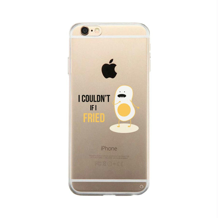 Egg If Fried-RIGHT Clear Case Cute Couples Gifts For Anniversary