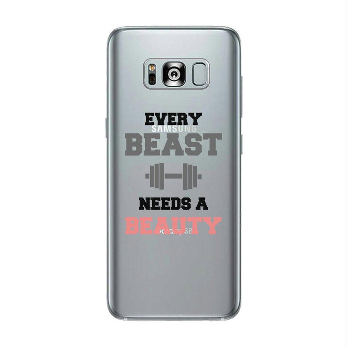 Every Beast-LEFT Clear Case Cute Workout Lover Couple Matching Gift