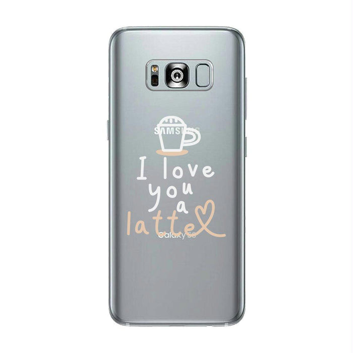 Love A Latte Clear Case Funny Phone Case Unique Coffee Lovers Gifts