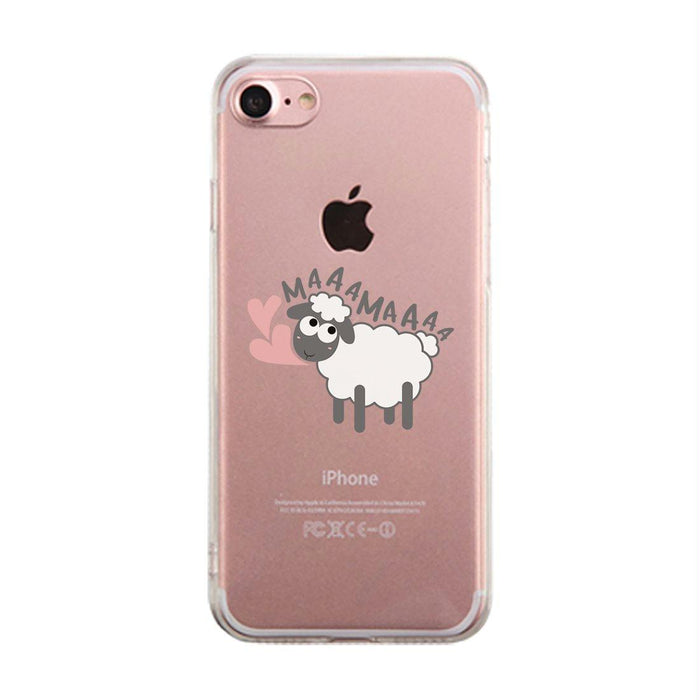 MaaaMaaa Sheep Clear Case For Mother's Day Transparent Phone Cover