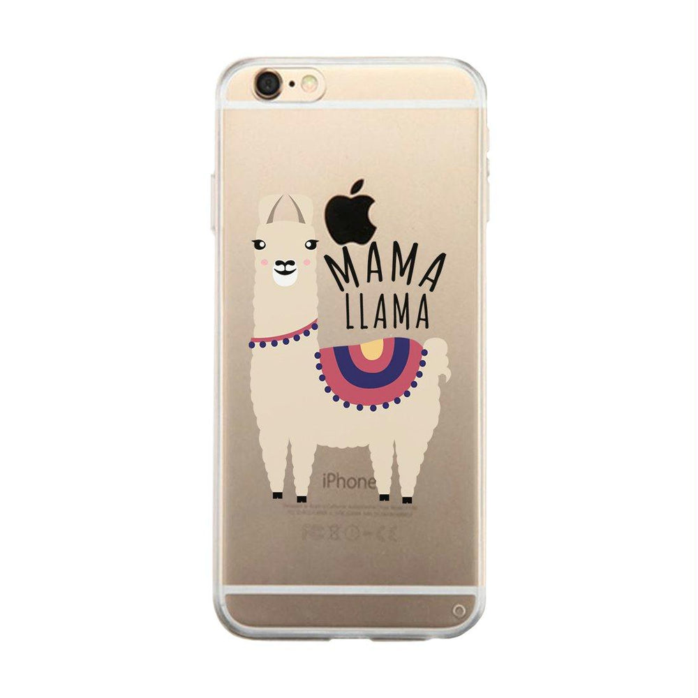 Mama Llama Clear Case Funny Mothers Day Gift For Moms Ultra Slim
