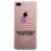 Fingerprint USA Flag Clear Phone Case Independence Day Phone Cover