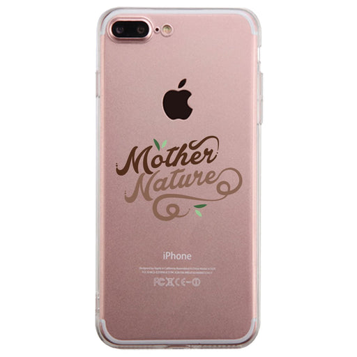 Mother Nature Clear Phone Case Best Mom Gift Birthday Mother's Day
