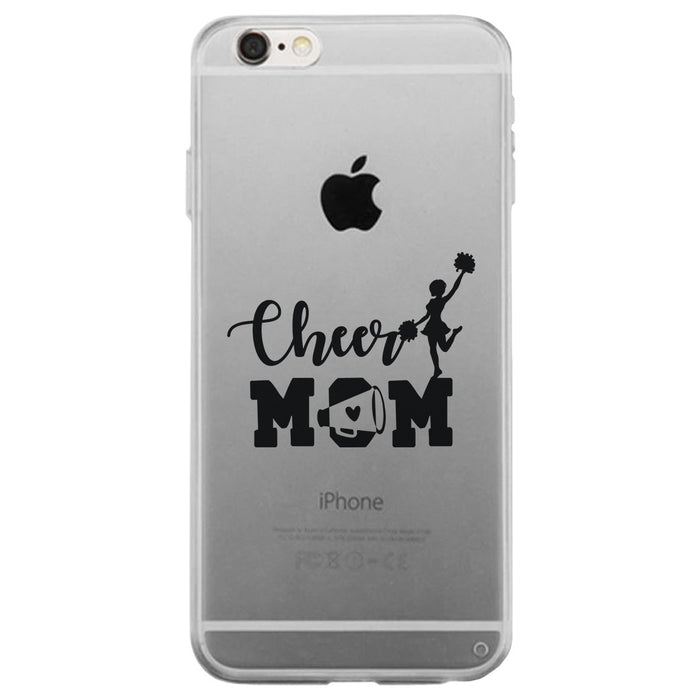 Cheer Mom Transparent Phone Cover Cute Mom Birthday Christmas Gift
