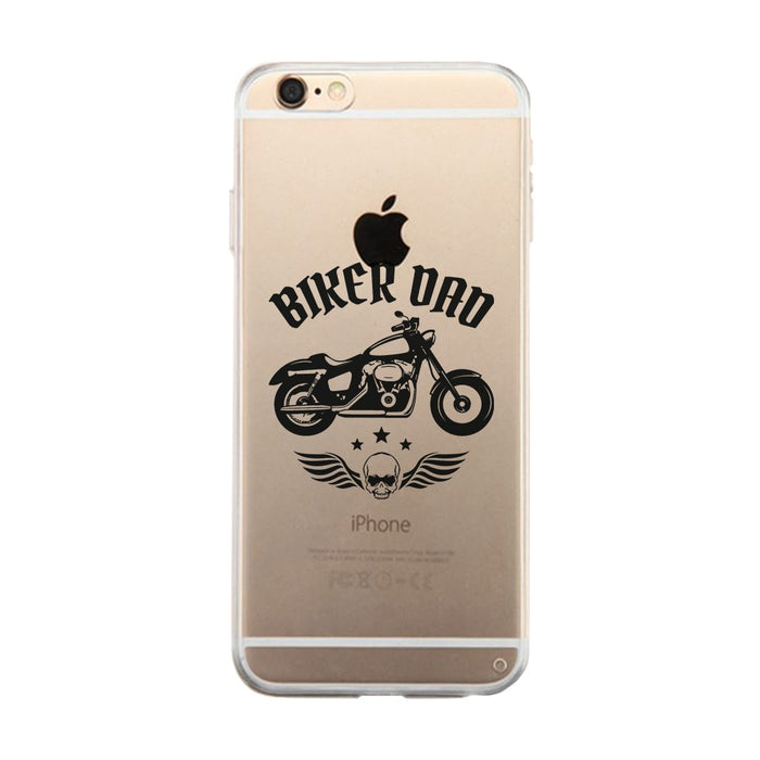 Biker Dad Clear Case Competitive Thoughtful Great Gift For Fathers