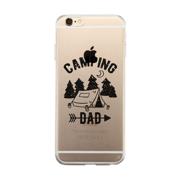 Camping Dad Clear Case Motivational Inspirational Lucky For Dads