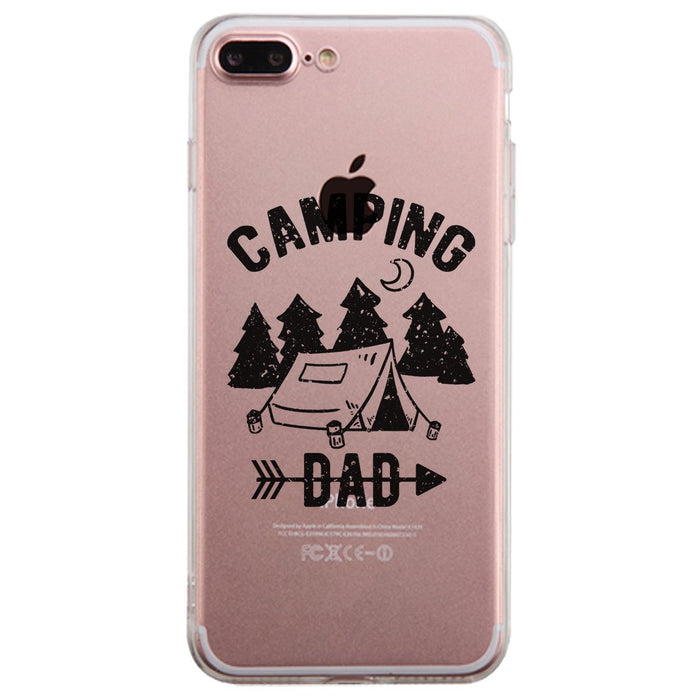 Camping Dad Clear Case Motivational Inspirational Lucky For Dads