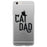 Cat Dad Clear Case Creative Positive Sweet Great For All Fathers