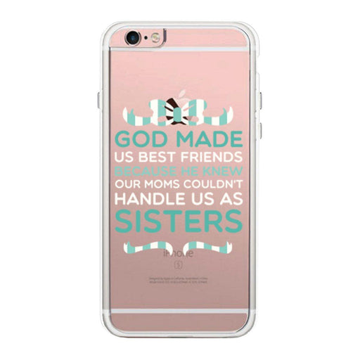 God Made Us Mint BFF Phone Case Cute Clear Phonecase
