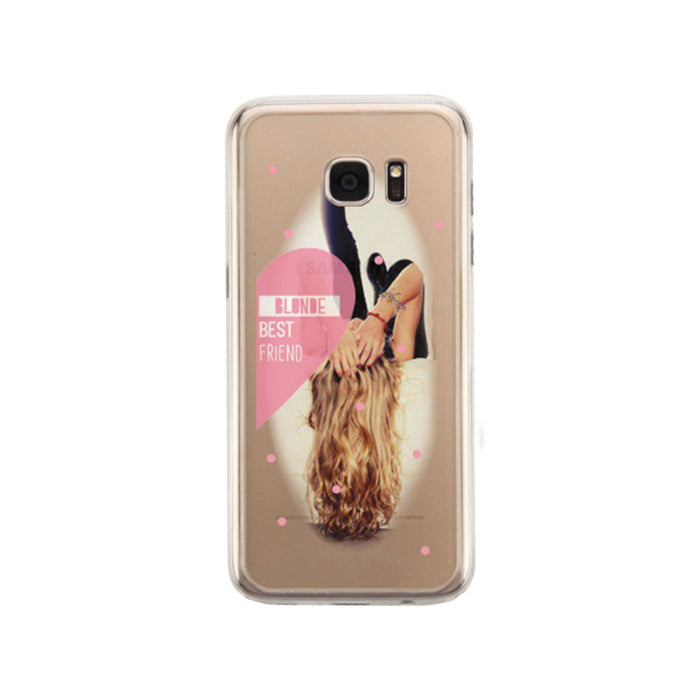 Blonde Best Friend Phone Case Cute Clear Phonecase