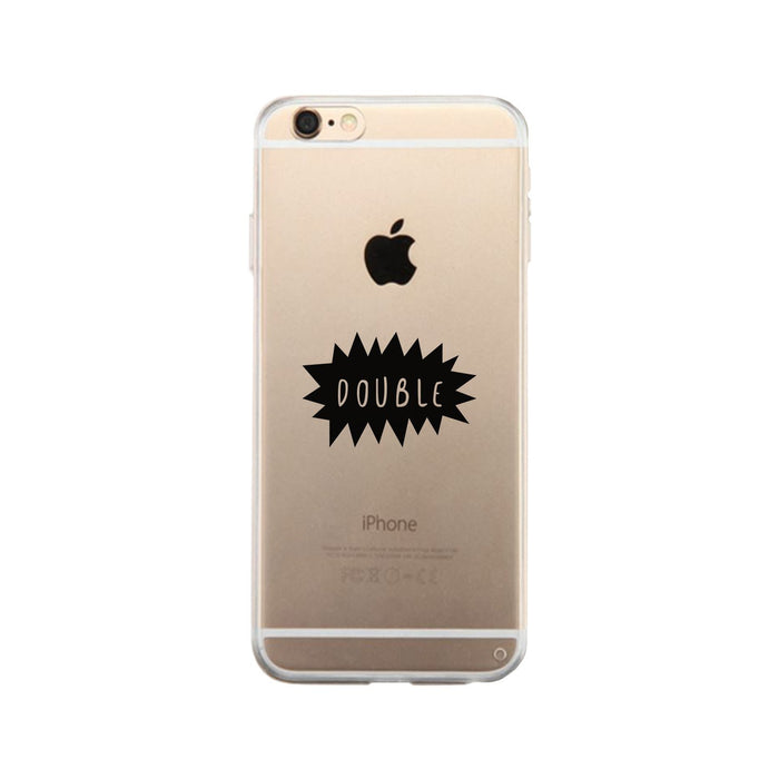 Double Trouble - Clear Phone Case