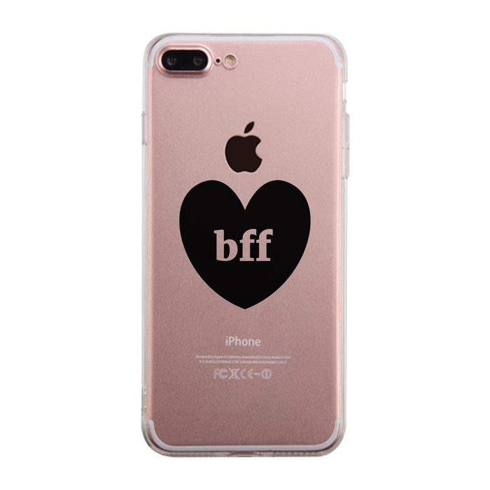 Bff Hearts Clear Phone Case