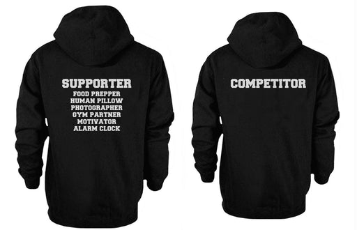 Supporter and Competitor Cute Couple Hoodies Funny Matching Outfit