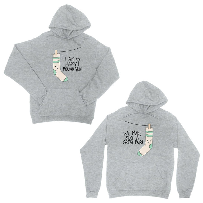 Socks Great Pair Grey Matching Couple Hoodies For Anniversary Gift