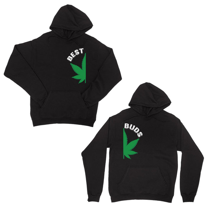 Best Buds Marijuana Black Matching Couple Hoodies For Wedding Gift