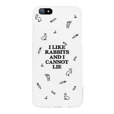 I Like Rabbit And I Cannot Lie Funny Case Cute Graphic Design Cover