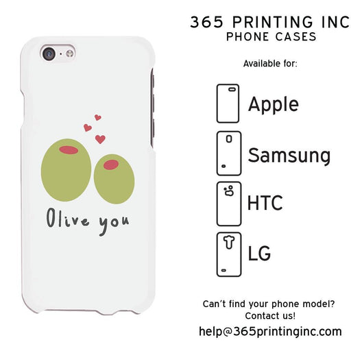 Olive You Funny Phone Case Cute Graphic Design Printed Phone Cover
