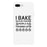 I Bake Because White Backing Cute Phone Cases For Apple, Samsung Galaxy, LG, HTC