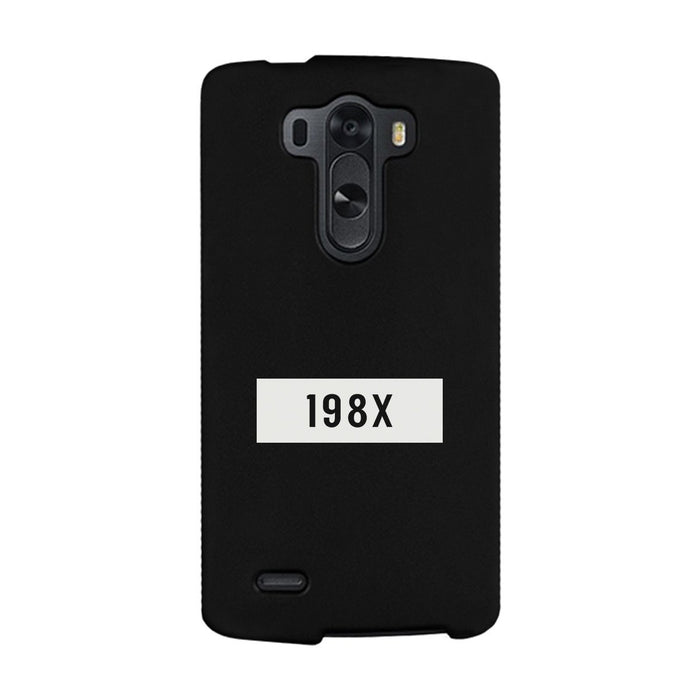 198X Black Cute Phone Case Born in 80's Funny Gift Ideas