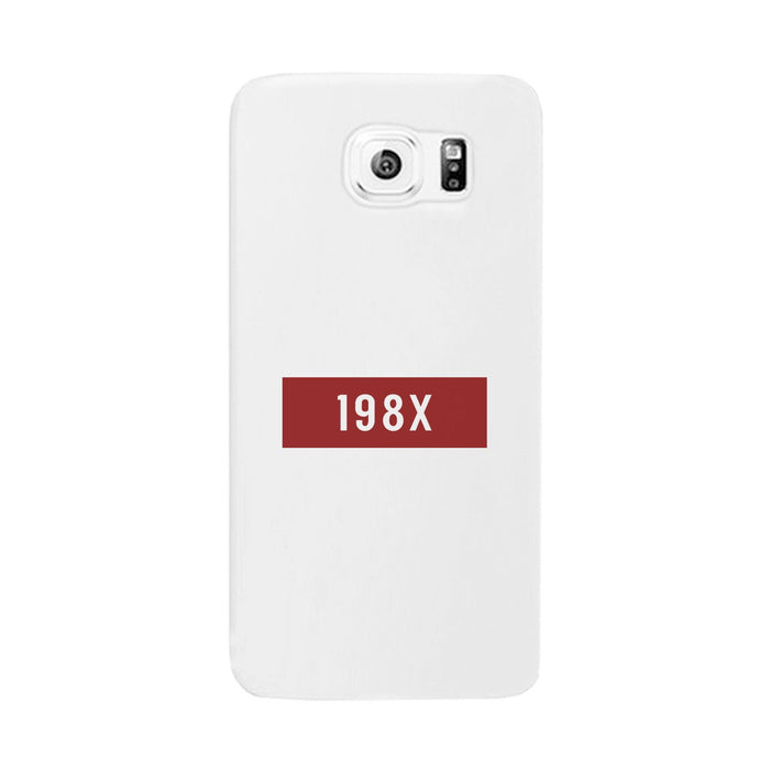 198X Black Cute Phone Case Born in 80s Funny Gift Idea