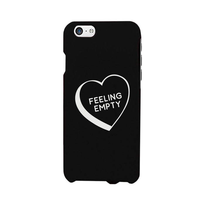 Feeling Empty Heart Black Graphic Phone Case Unique Design