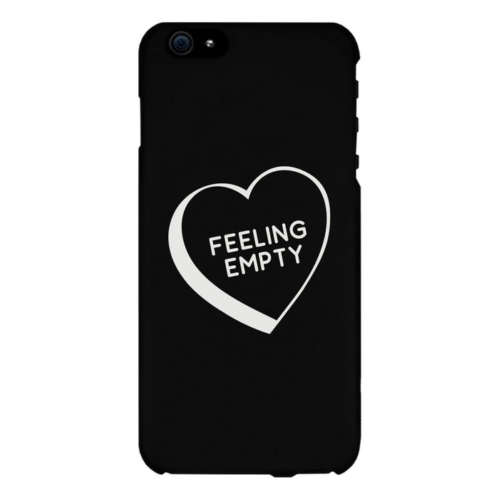 Feeling Empty Heart Black Graphic Phone Case Unique Design