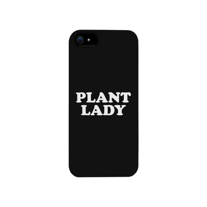 Plant Lady Black Phone Case Simple Quote Cute Graphic Phone Case