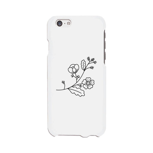 Flower White Phone Case Lovely Graphic Design For Flower Lovers