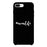 Momlife Black Phone Case Trendy Design Ultra Slim Rubber Coat