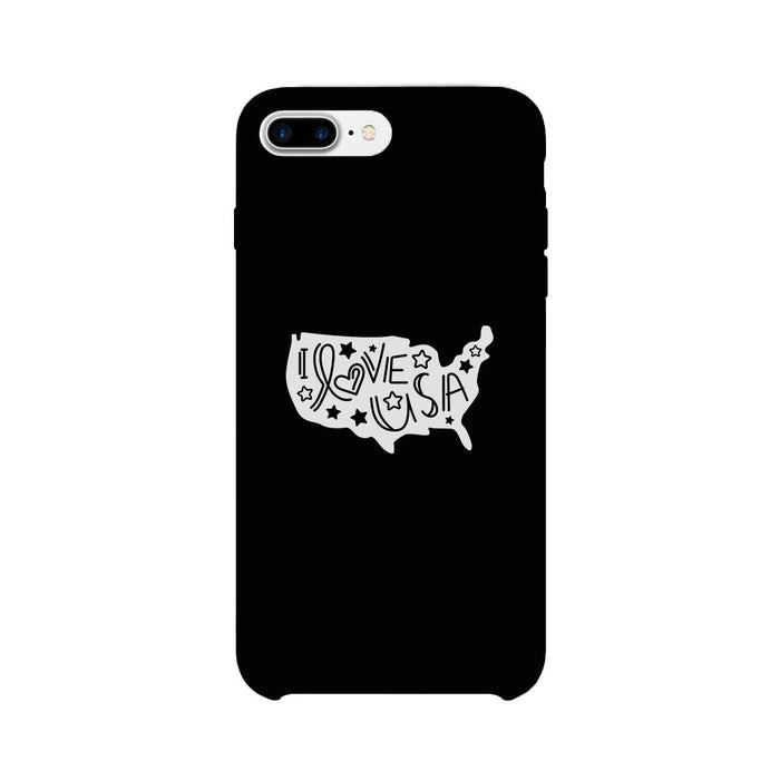 I Love USA Black Phone Case